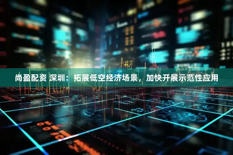 尚盈配资 深圳：拓展低空经济场景，加快开展示范性应用