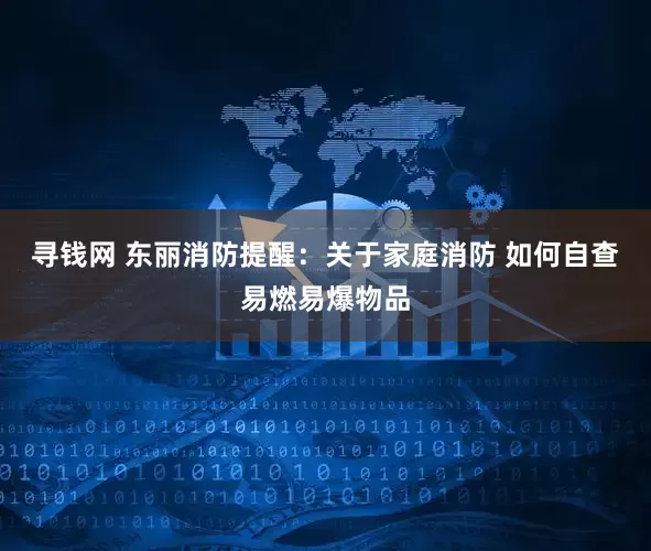 寻钱网 东丽消防提醒：关于家庭消防 如何自查易燃易爆物品